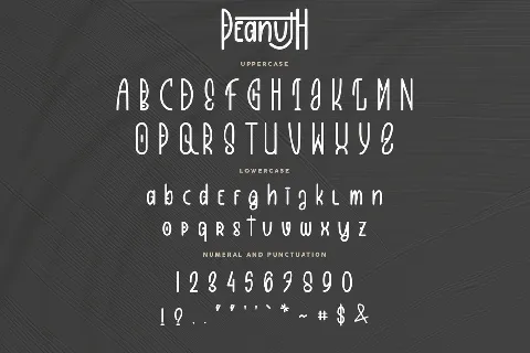 Peanuth Demo font