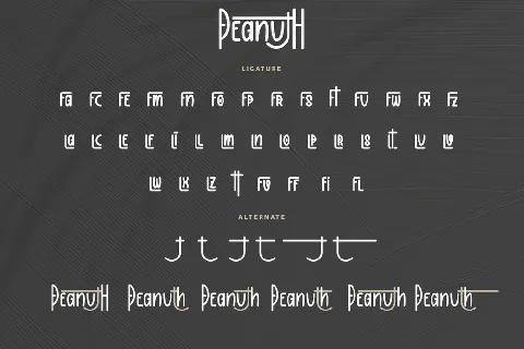 Peanuth Demo font