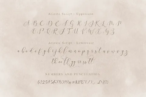 Ariesta font