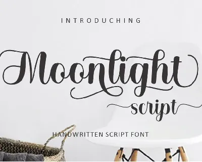 Moonlight Script font