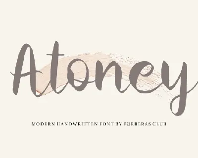 Atoney font