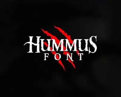 Hummus font