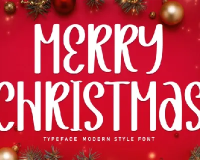 Merry Christmas Display font