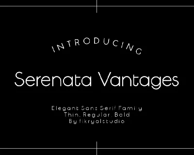 Serenata Vantages font