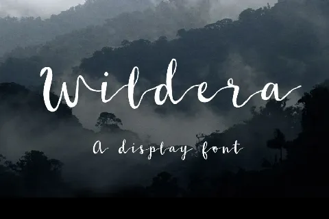 Wildera Script Free font