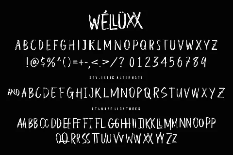 Welluxx Demo font