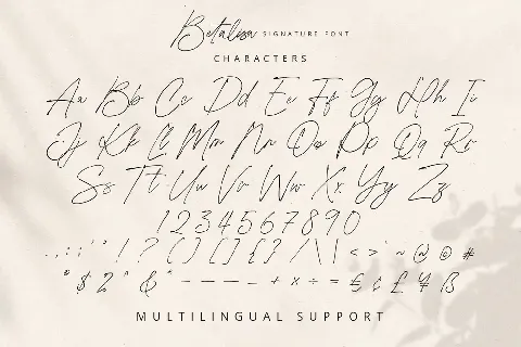 Betalisa font