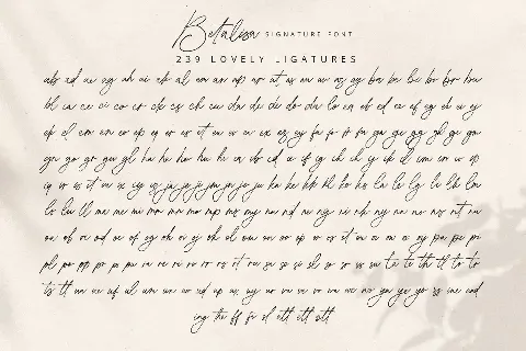 Betalisa font