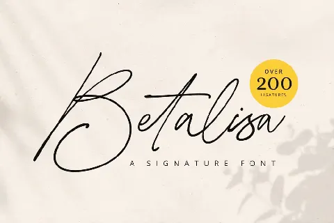 Betalisa font