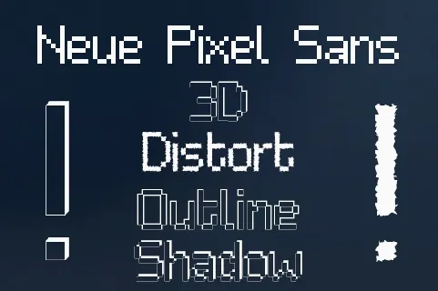 Neue Pixel Sans font