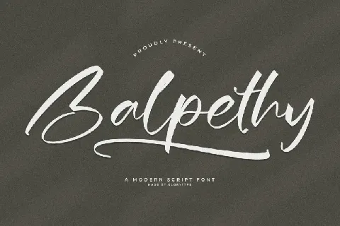 Balpethy font