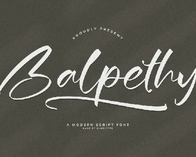 Balpethy font