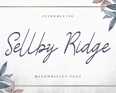 Sellby Ridge Calligraphy font