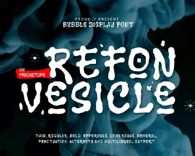 Refon Vesicle font