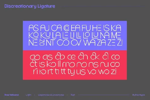 Row Vatikano font