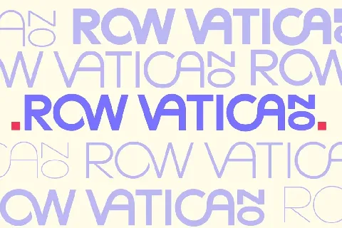 Row Vatikano font