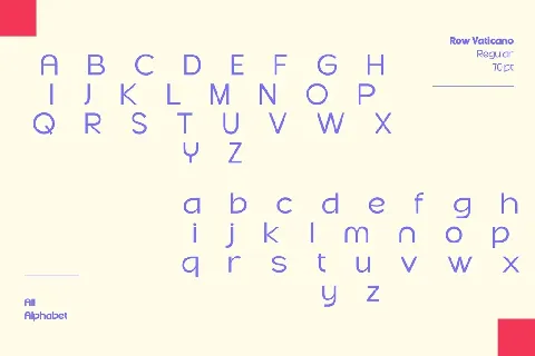 Row Vatikano font