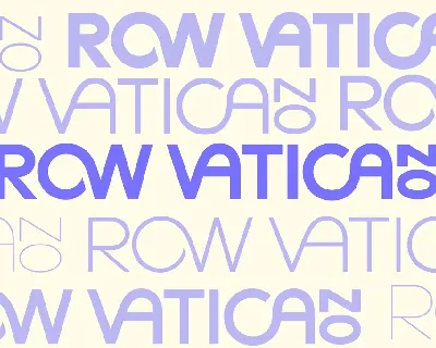 Row Vatikano font