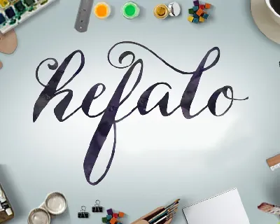 Hefalo Script Free font
