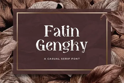 Fatin Gengky font