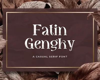 Fatin Gengky font