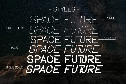 SPACE FUTURE font