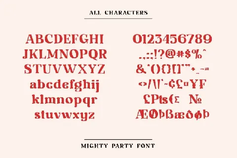 Mighty Party font