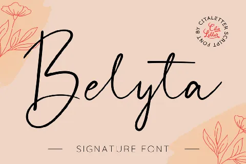 Belyta Signature Script font