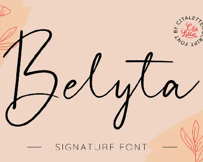Belyta Signature Script font