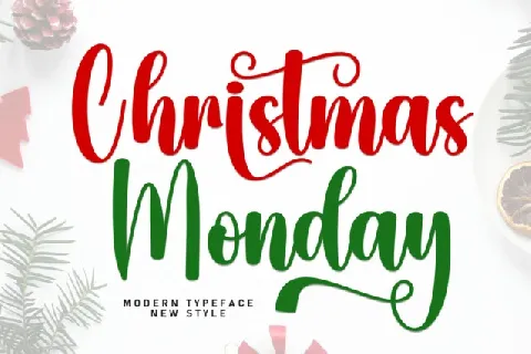 Christmas Monday Script font