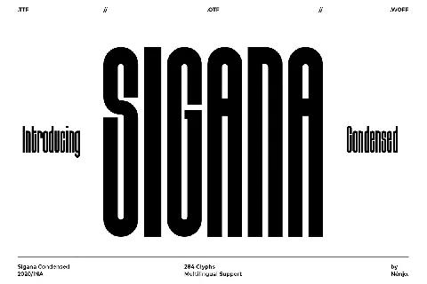 Sigana Display font