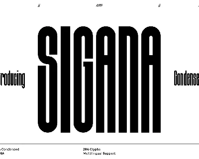 Sigana Display font