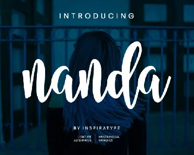 Nanda Bold Script font