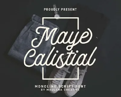 Maye Calistial font