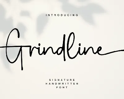 Grindline Demo font