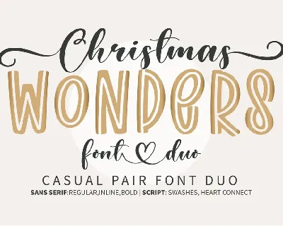 Christmas Wonders font
