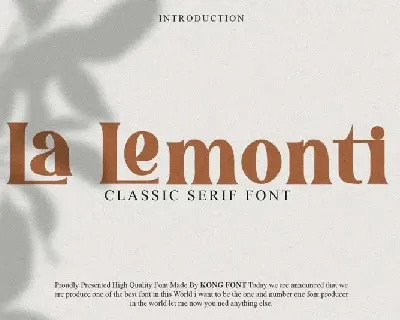 La Lemonti Serif font