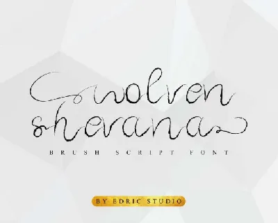 Wolven Shevana Brush font