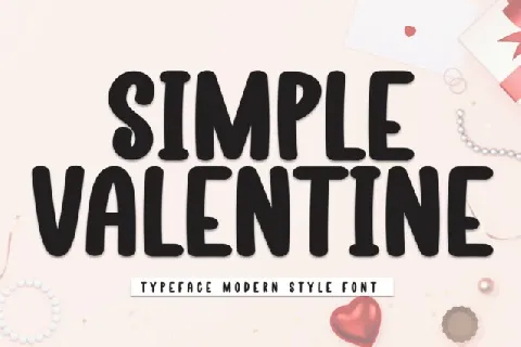 Simple Valentine Display font