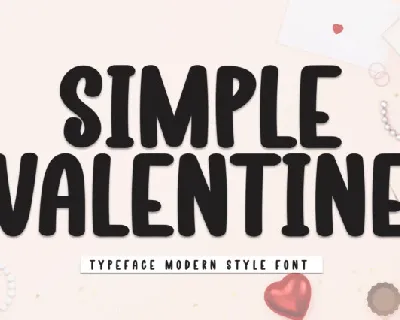Simple Valentine Display font
