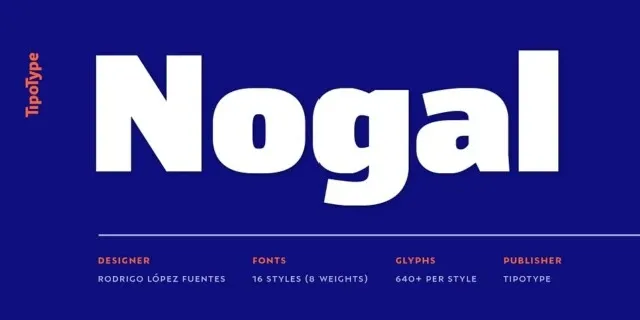 Nogal Family font