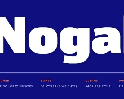 Nogal Family font