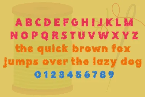 Thick Stitch font