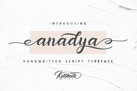 Anadya Handwritten font