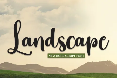 Landscape Script font