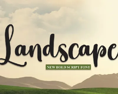 Landscape Script font