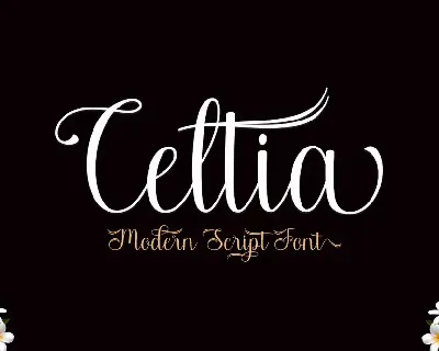 Celtia Script font