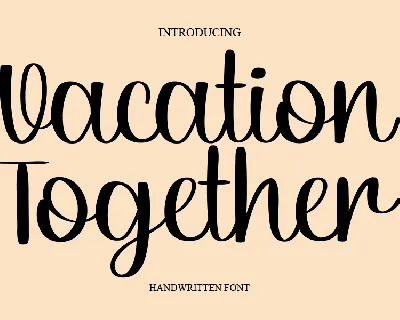 Vacation Together font