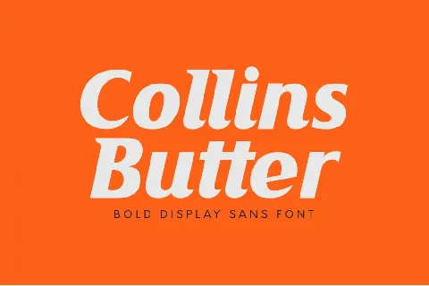 Collins Butter font