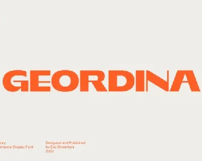 Geordina font